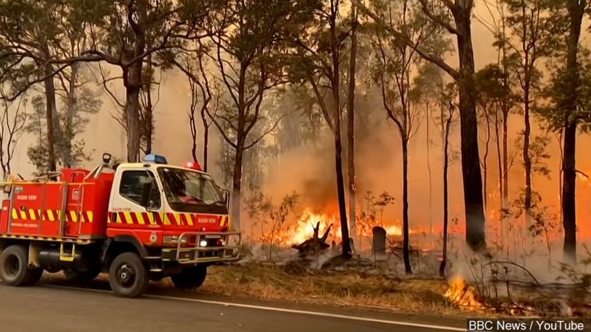 australia brush fires