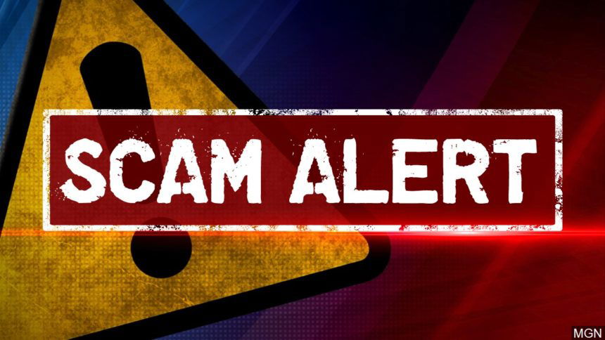 Scam alert graphic