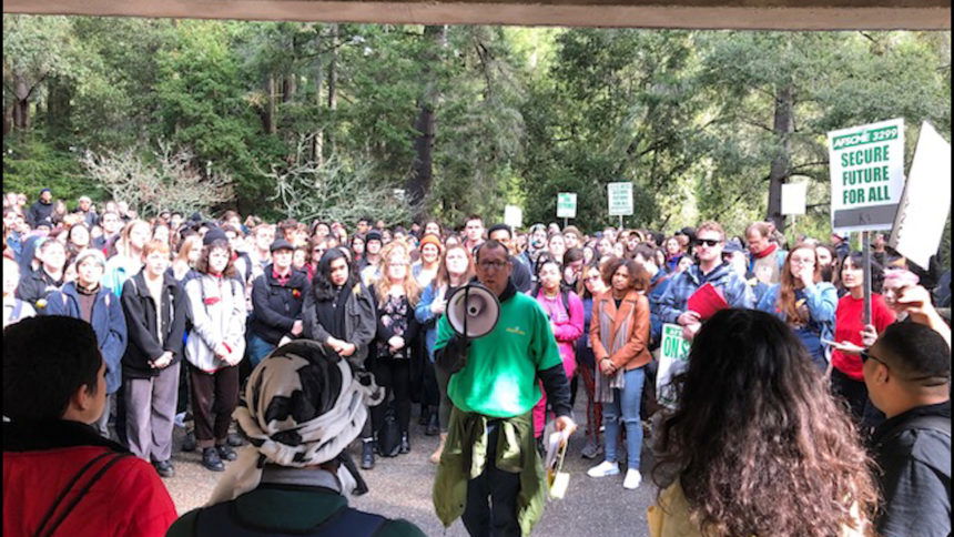 UCSC strike rally