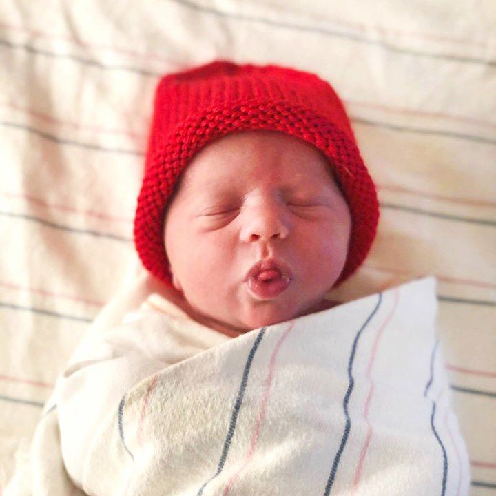 baby red hat