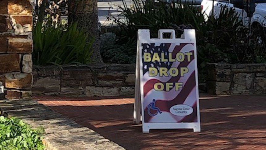 santa cruz county ballot drop off