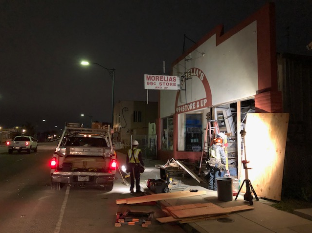 SALINAS STORE CRASH