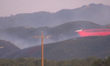 Fire burning south of Lockwood