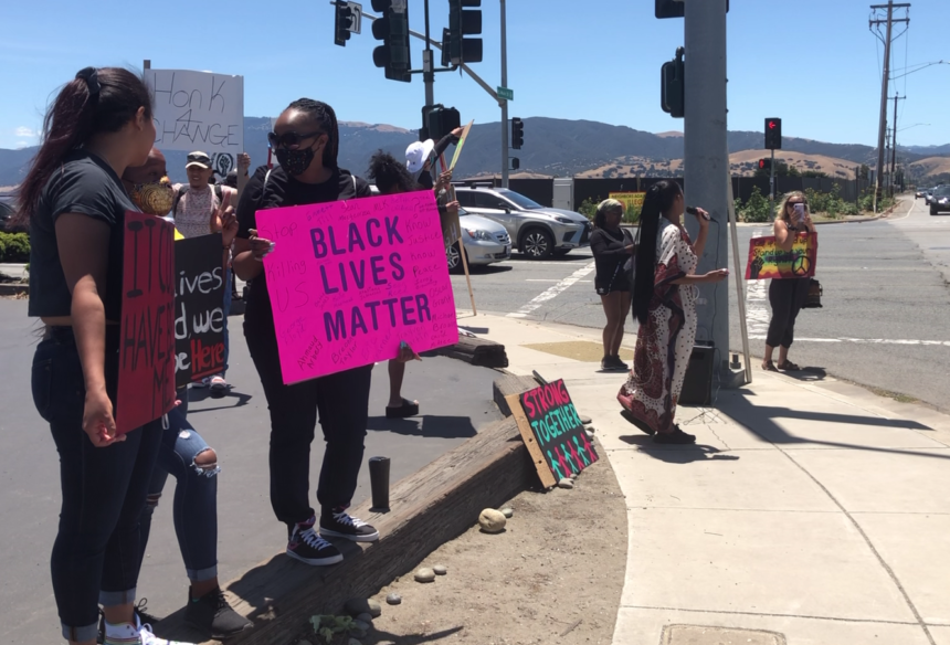 Protesters in Salinas rally for BLM on Sunday