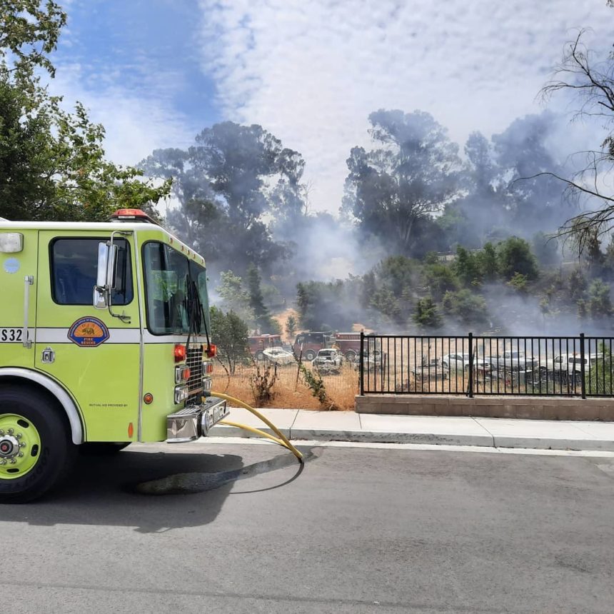 park hill brush fire