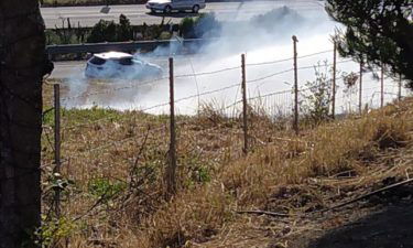 Watsonville firefighters respond to brush fire near Highway 1