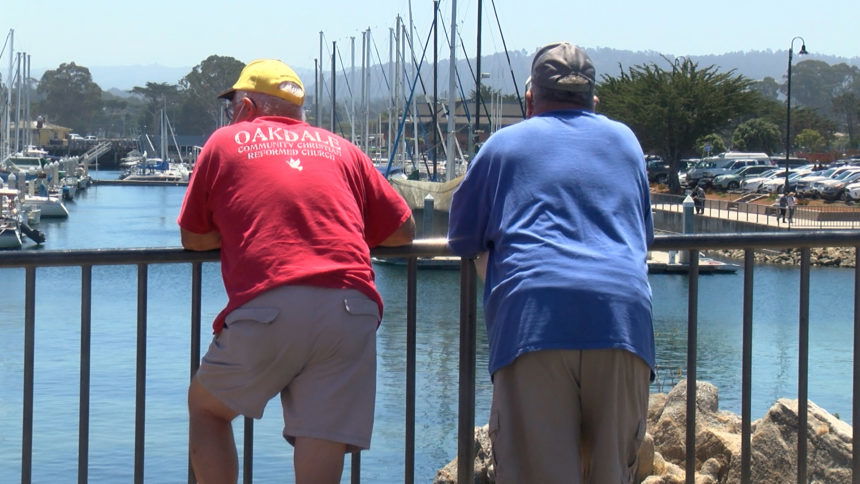 People on Old Fisherman's Wharf