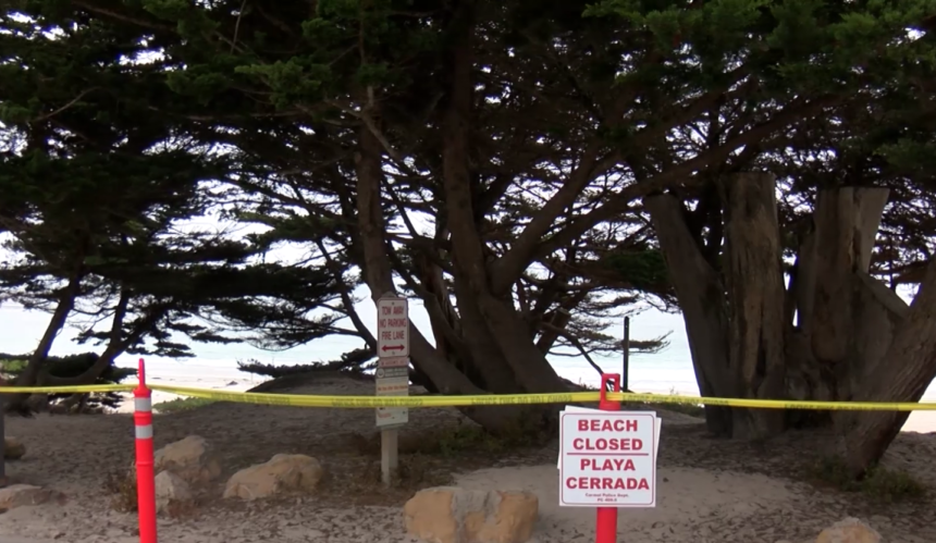 carmel beach closure