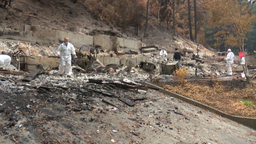 Boulder Creek family returns to home reduced to rubble