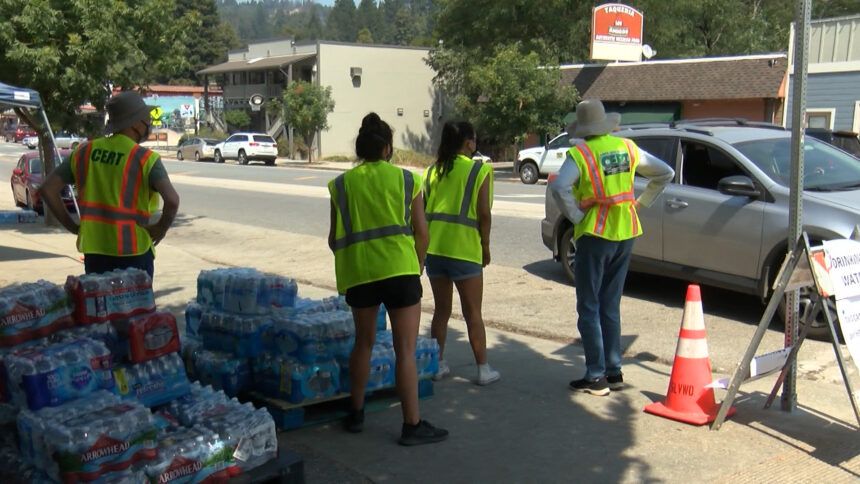 Water Handed out from San Lorenzo Valley Water District