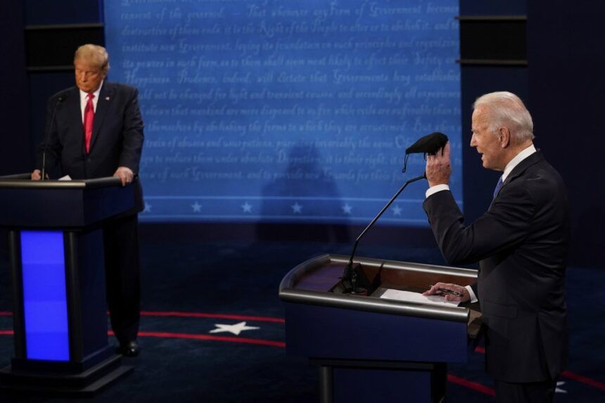 Trump and Biden Final Debate - AP Photo