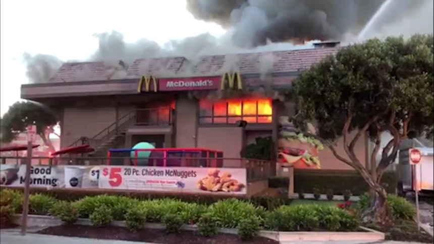 seaside mcdonalds fire 2018