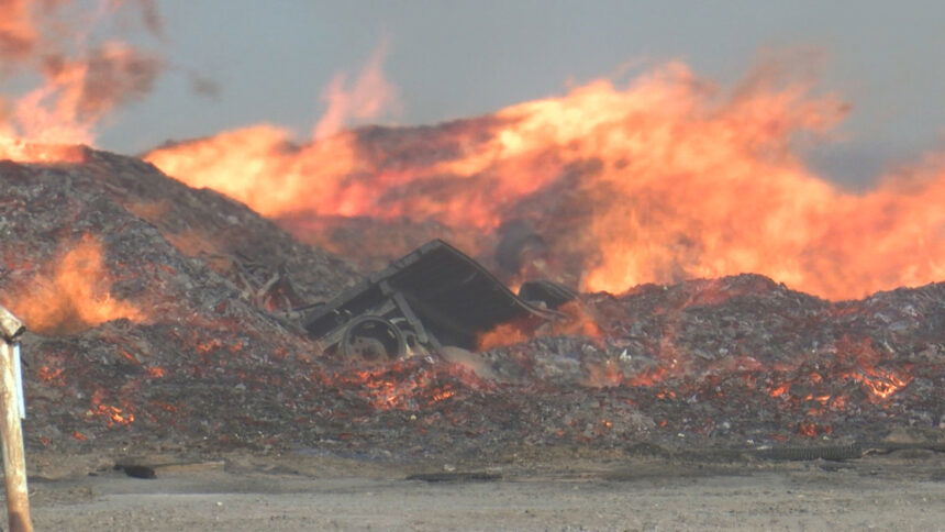 Hollister Compost Fire