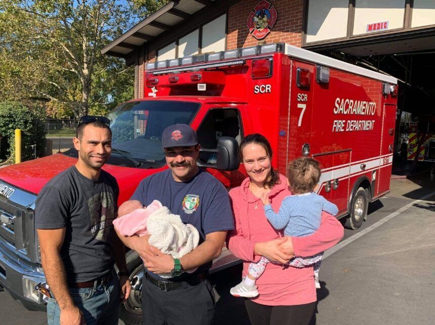 Fire crew helps deliver paramedic's baby girl