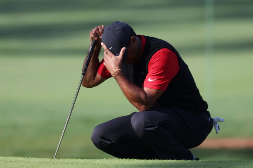 Tiger Woods cards a 10 on notorious parthree hole at Masters to make