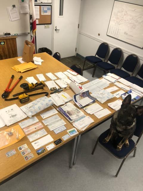 scotts valley burglary tools stolen mail arrest