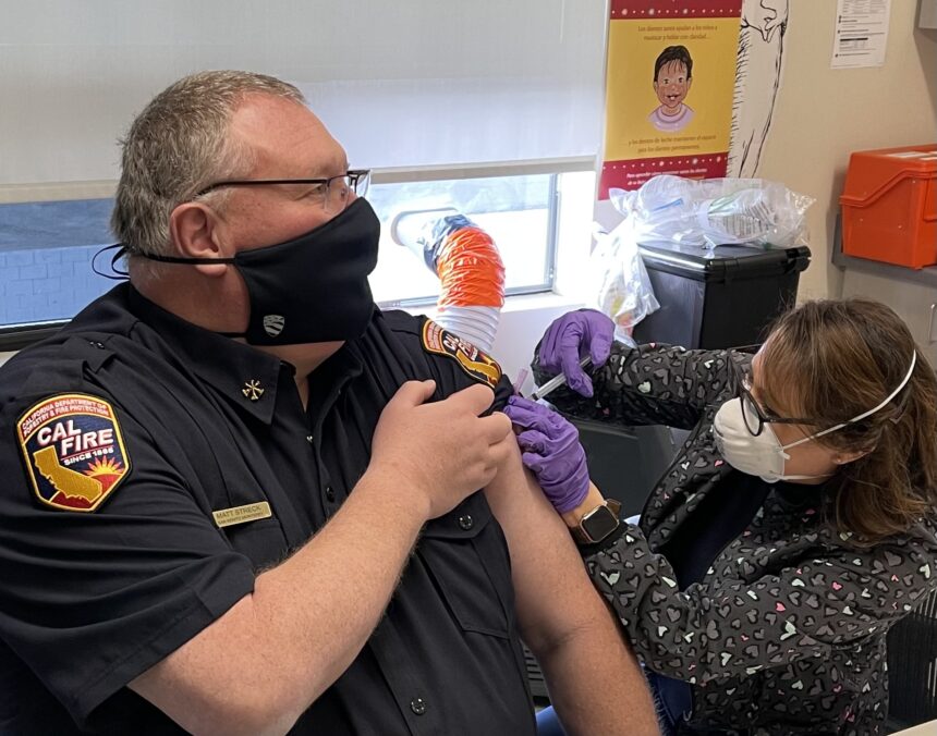 cal fire beu covid vaccine tweet