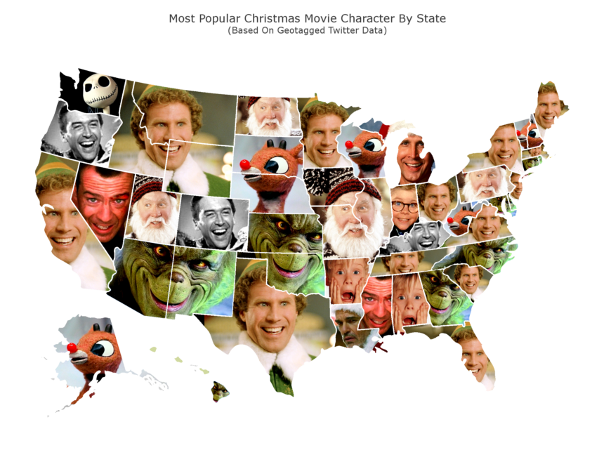 christmas movie character map