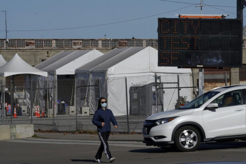 san francisco california testing site covid coronavirus ap