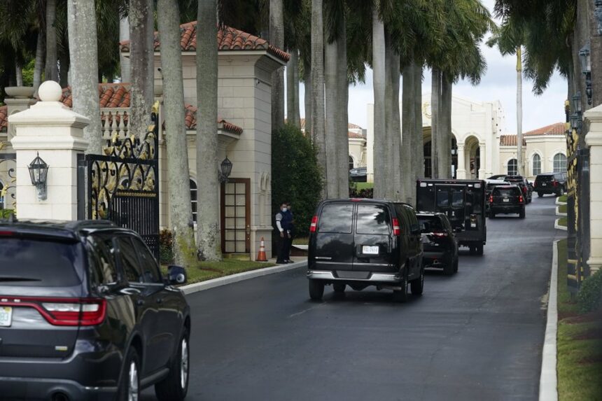 trump motorcade west palm beach ap