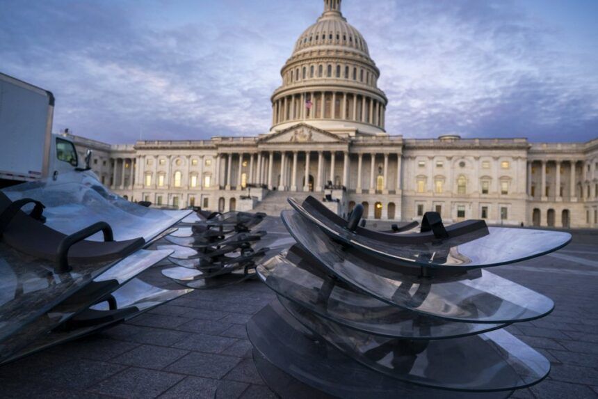 riot shields at capitol ap
