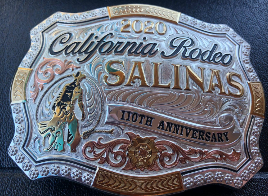 salinas rodeo belt buckle