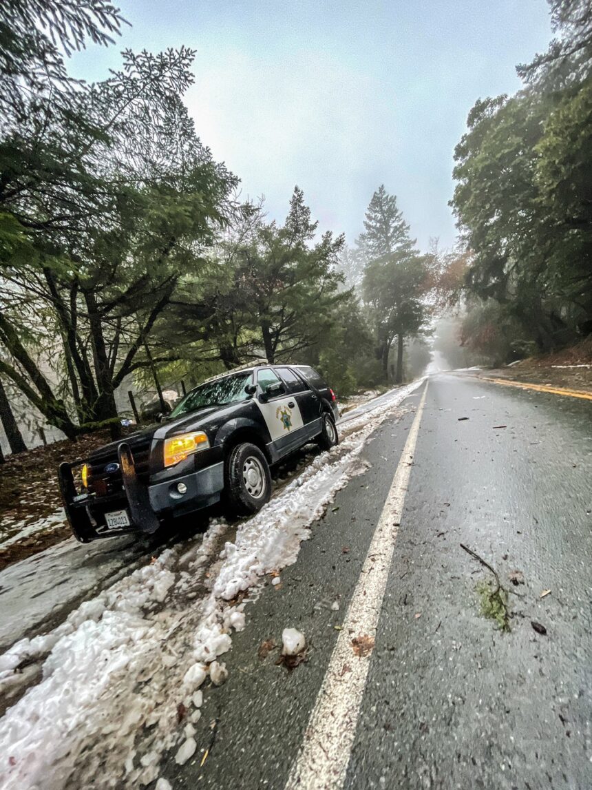 santa cruz mountain snow chp 1 27 2021