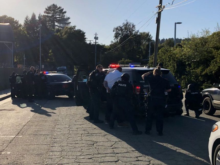 SANTA CRUZ POLICE LOCKDOWN SUSPECT ARRESTED