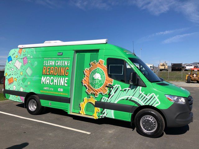 lean green reading truck