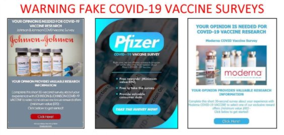 FAKE VACCINE SURVEY