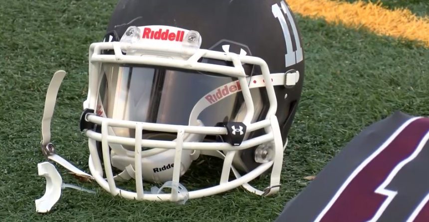 youth sports football helmet