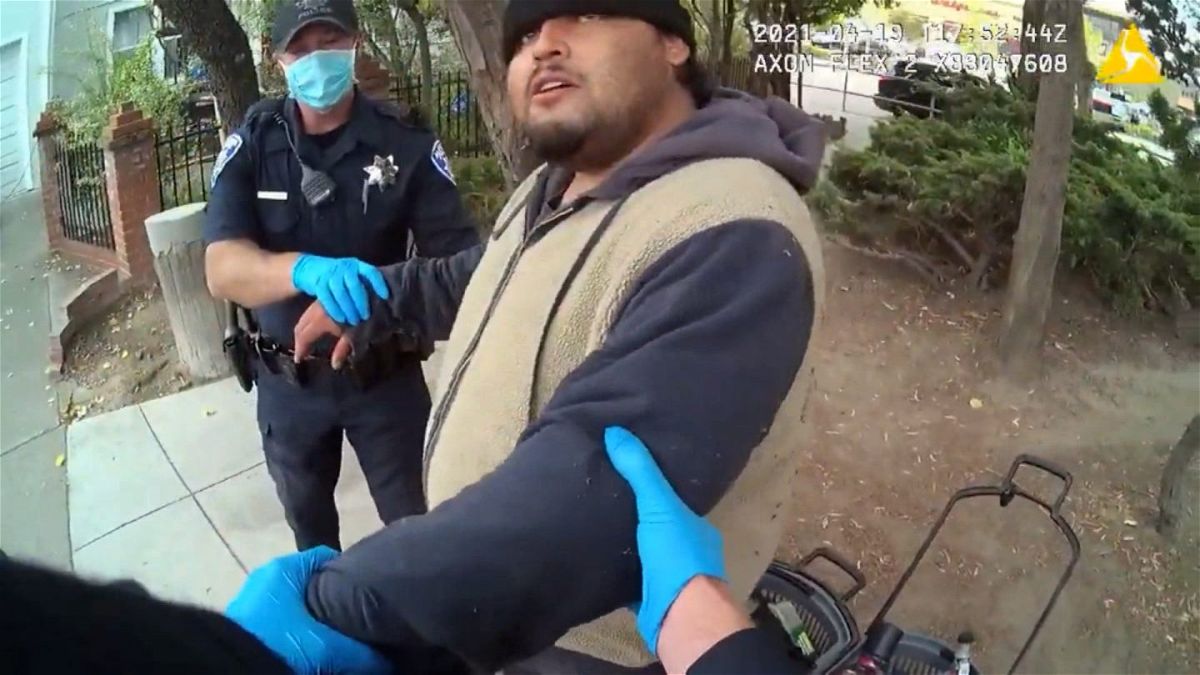 The California man who died in custody was restrained on his stomach for 5 minutes and lost consciousness, policy body camera shows.