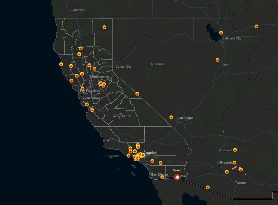 New California Wildfire Dashboard shows real-time fire data – KION546