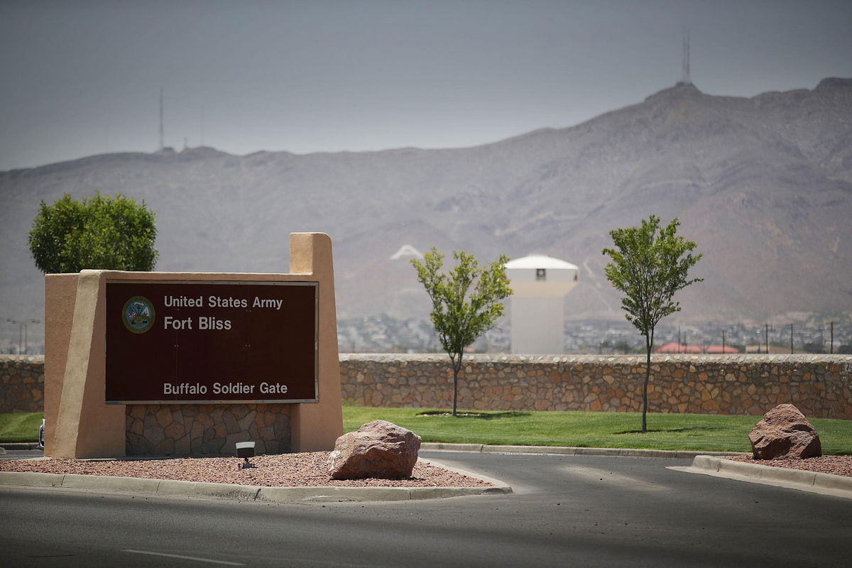 FORT BLISS, TX - JUNE 25:  An entrance to Fort Bliss is shown as reports indicate the military will begin to construct temporary housing for migrants on June 25, 2018 in Fort Bliss, Texas. The reports say that the Trump administration will use Fort Bliss and Goodfellow Air Force Base to house detained migrants as they are processed through the legal system.