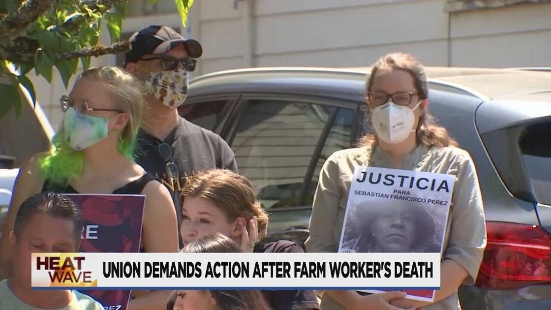 <i>KPTV</i><br/>Three different vigils were held across the Portland area to honor and remember a farmworker who died while working at a nursery in St. Paul during the heat wave this week.