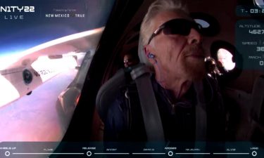 Richard Branson is seen aboard the Virgin Galactic's VSS Unity on July 11.