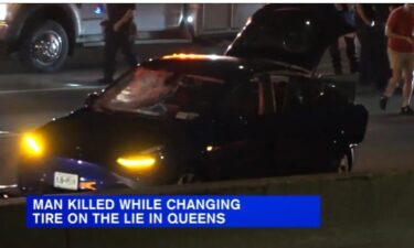 Police say the 52-year-old motorist had stopped in the left lane and was changing a tire when he was struck by a passing vehicle.