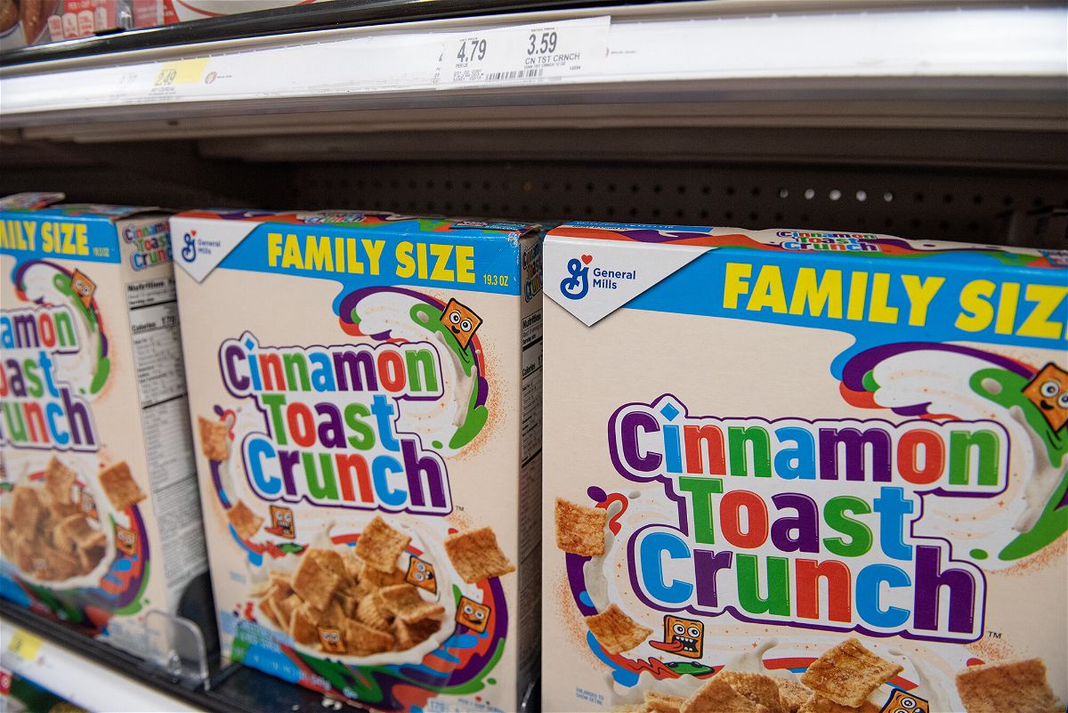 <i>Tiffany Hagler-Geard/Bloomberg/Getty Images</i><br/>Shrinkflation is the reason why boxes of cereal like Cinnamon Toast Crunch are shrinking.