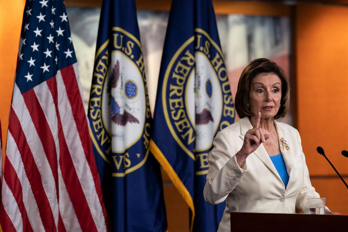 <i>Alex Brandon/AP</i><br/>House Speaker Nancy Pelosi speaks during a media availability at the Capitol in Washington on June 24. Pelosi announced that she's creating a special committee to investigate the Jan. 6 attack on the Capitol