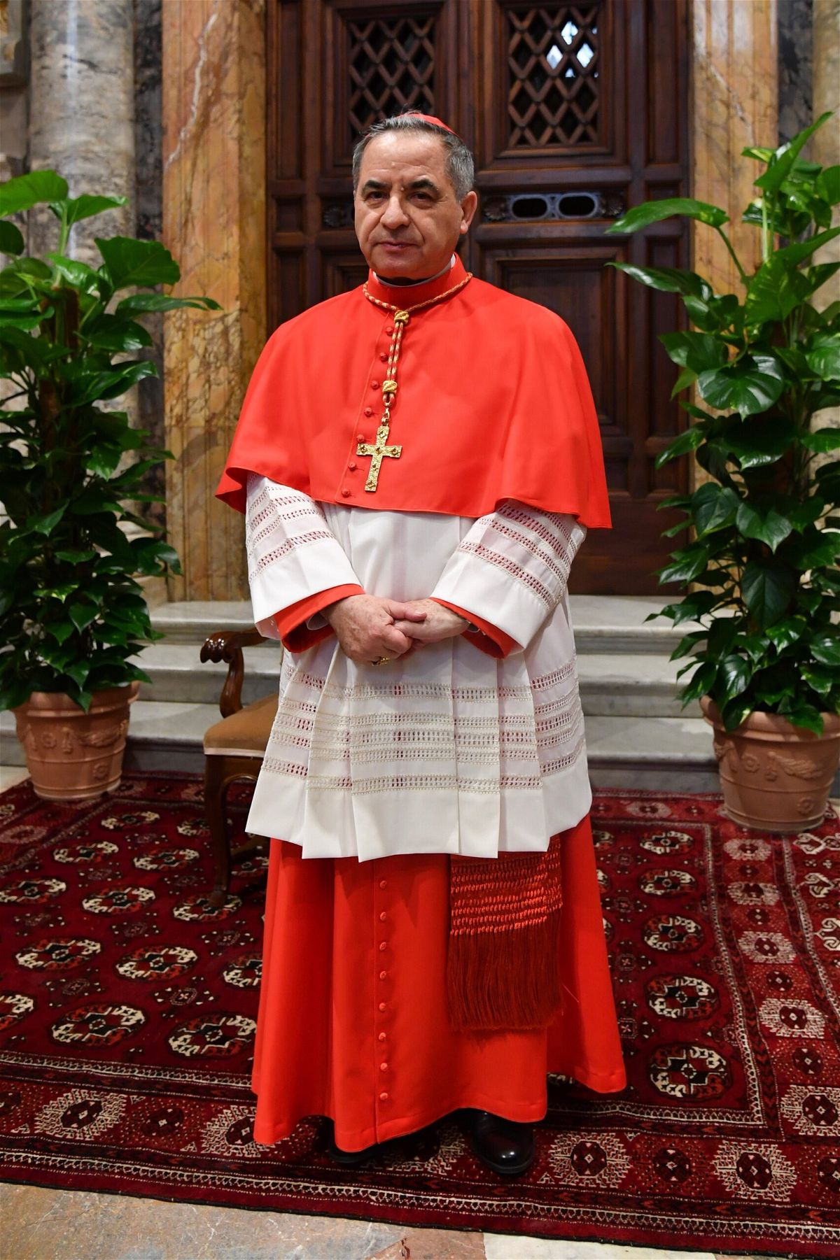 <i>Andreas Solaro/AFP/Getty Images</i><br/>A file photo of Cardinal Angelo Becciu