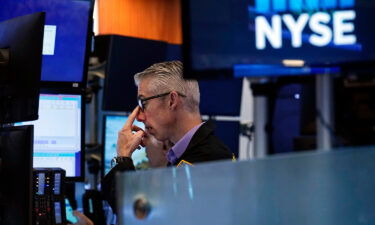 A trader works on the floor of the New York Stock Exchange