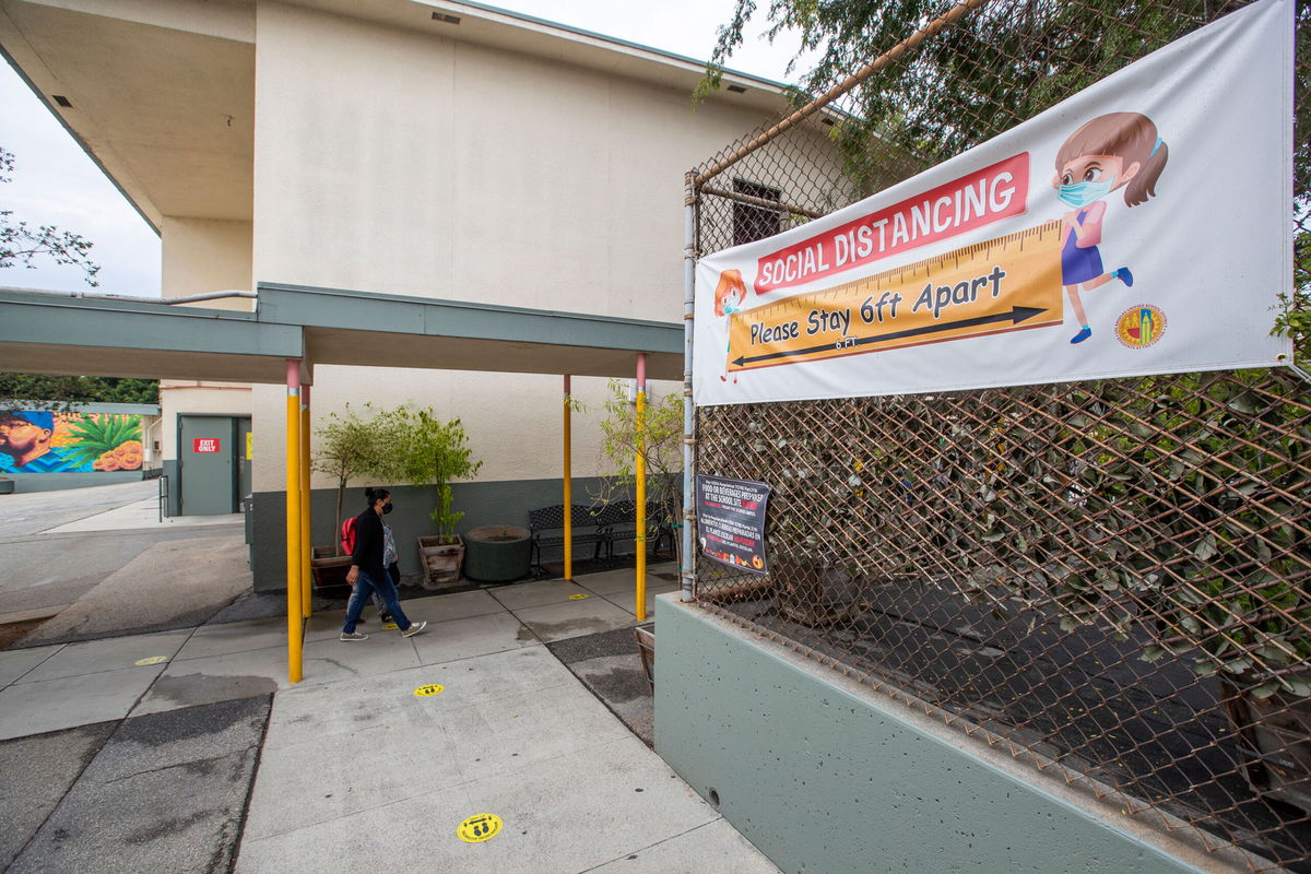 <i>Allen J. Schaben/Los Angeles Times/Getty Images</i><br/>First grade student Daniel Cano