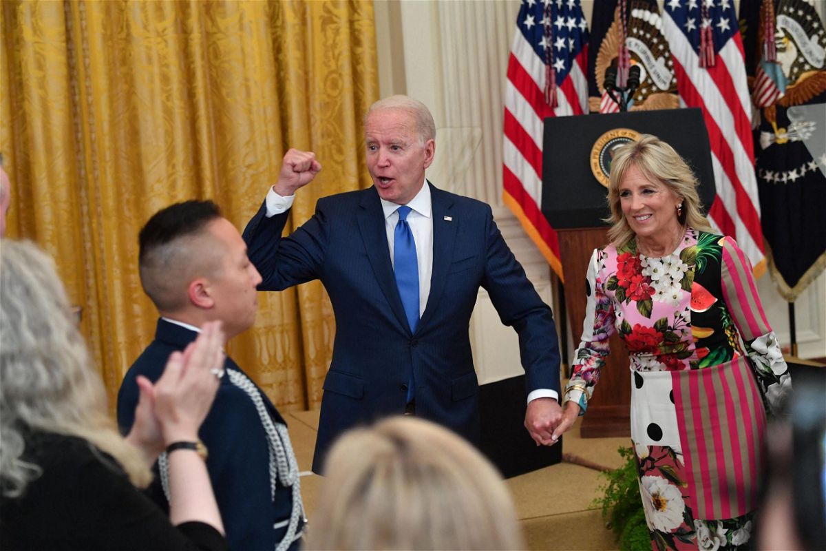 President Joe Biden and first lady Jill Biden are hosting their biggest party yet at the White House as the administration looks to use July Fourth to celebrate the progress the nation has made in its fight against the coronavirus pandemic.