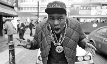 Biz Markie is seen here at Kensington High Street in London on April 6