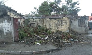 Tropical Storm Elsa battered parts of the Dominican Republic and Haiti with heavy rain and high winds Saturday