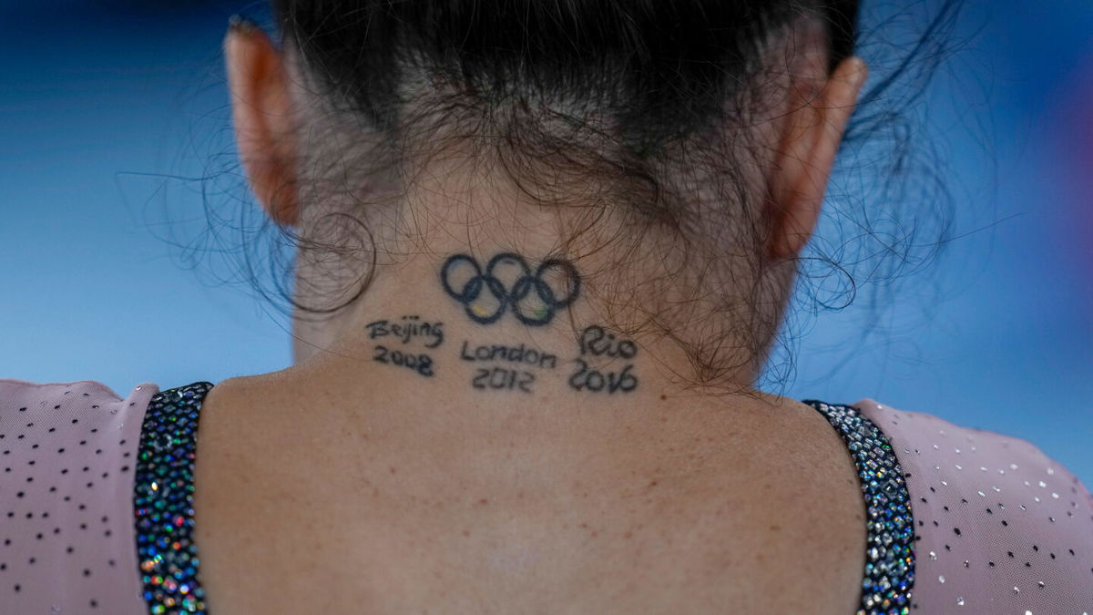 <i>Natacha Pisarenko/AP</i><br/>Italy's Vanessa Ferrari trains during a gymnastic practice session at the Olympics in Tokyo