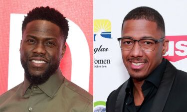 Kevin Hart (left) erected a billboard poking fun at Nick Cannon's prolific reproduction.