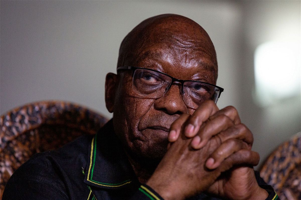 <i>Yeshiel Panchia/EPA-EFE/Shutterstock</i><br/>Former South African President Jacob Zuma handed himself over to police late July 7