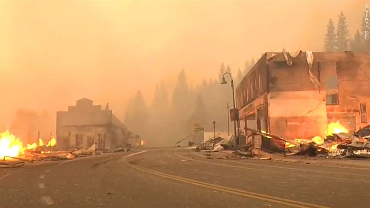 Dixie Fire tears through town of Greenville, California, Photo Date: Aug 5, 2021
