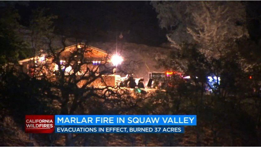 <i>KFSN</i><br/>A wildfire burning in eastern Fresno County prompted evacuations as firefighters continue to battle the flames.